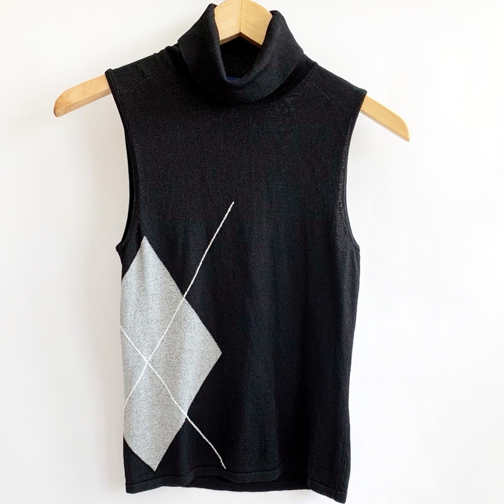 Ann Taylor Sleeveless Turtleneck Sweater
